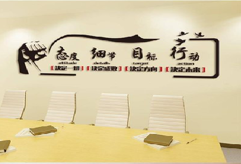  定远企业文化墙主要展示什么？