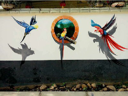  定远视觉错位-3D墙绘设计