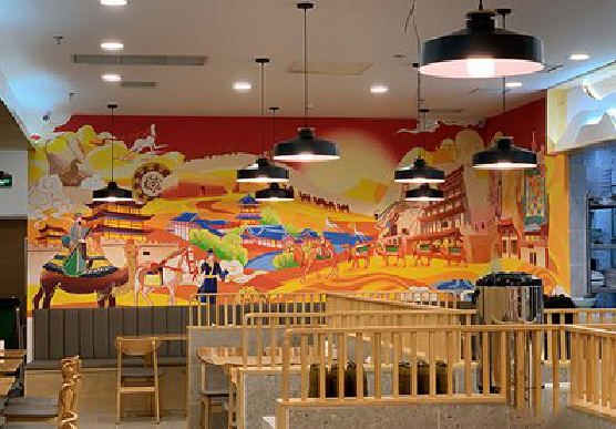  定远商业空间彩绘介绍。