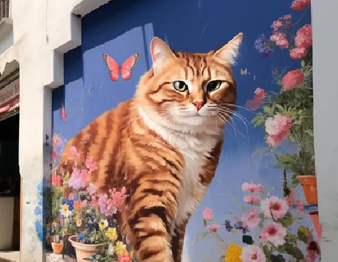  定远自己绘制有个性的手绘墙