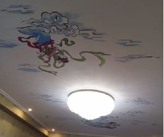  定远如何快速绘制天花板上的手绘墙？